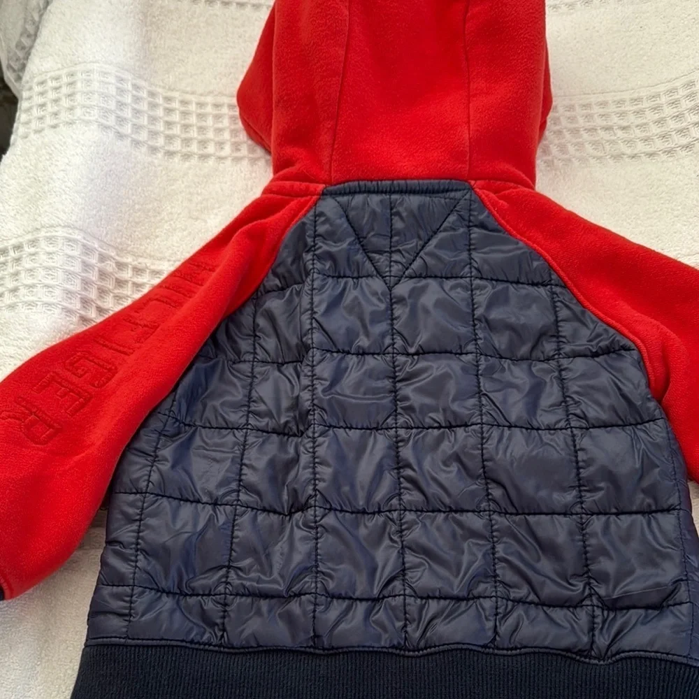 Tommy Hilfiger Red and Navy Quilted Jacket